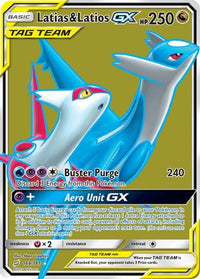 Latias & Latios GX (Full Art)/181  - Holofoil SM  Team Up - Ultra Rare