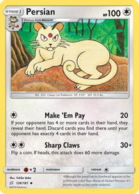 Persian 126  SM  Team Up - Uncommon