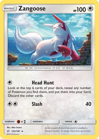 Zangoose/181  - Holofoil SM  Team Up - Holo Rare