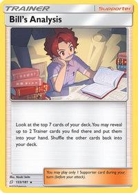 Bill's Analysis  - Holofoil SM  Team Up - Holo Rare