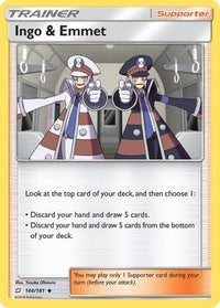 Ingo & Emmet 144  SM  Team Up - Uncommon