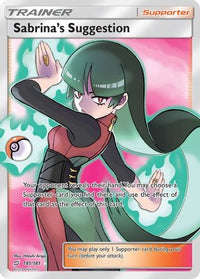 Sabrina's Suggestion (Full Art)/181  - Holofoil SM  Team Up - Ultra Rare