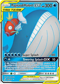 Magikarp & Wailord GX (Full Art)  - Holofoil SM  Team Up - Ultra Rare