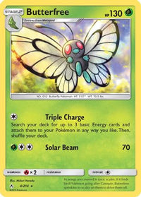 Butterfree 004  SM  Unbroken Bonds - Rare