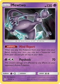 Mewtwo 075  SM  Unbroken Bonds - Rare