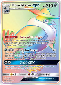 Honchkrow GX (Secret)  - Holofoil SM  Unbroken Bonds - Secret Rare