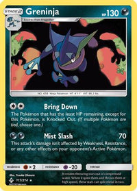Greninja 117  - Holofoil SM  Unbroken Bonds - Holo Rare