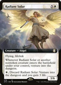 Radiant Solar (Extended Art) [Dungeons & Dragons: Adventures in the Forgotten Realms Commander]