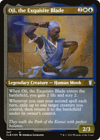 Oji, the Exquisite Blade (Foil Etched) -  Foil (CLB-547) - Commander Legends: Battle for Baldur's Gate