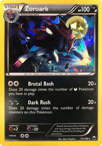 Zoroark - 71/108 (Cracked Ice Holo)/108  - Holofoil Deck Exclusives - Holo Rare