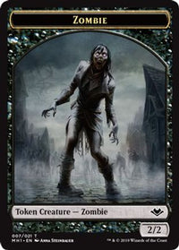 Zombie // Rhino Double-Sided Token -  (MH1-7 // 13) - Modern Horizons