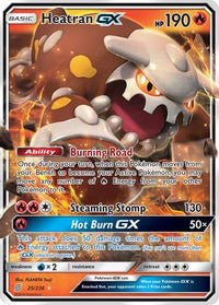 Heatran GX 025  - Holofoil SM  Unified Minds - Ultra Rare