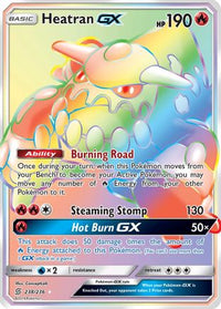 Heatran GX (Secret)  - Holofoil SM  Unified Minds - Secret Rare