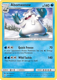Abomasnow  SM  Unified Minds - Rare