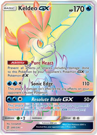 Keldeo GX (Secret)  - Holofoil SM  Unified Minds - Secret Rare