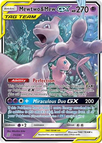 Mewtwo & Mew GX 071  - Holofoil SM  Unified Minds - Ultra Rare