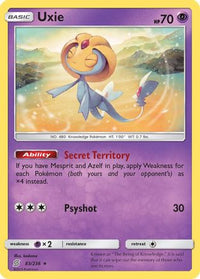 Uxie/236  - Holofoil SM  Unified Minds - Holo Rare