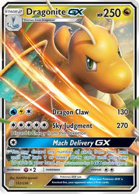 Dragonite GX 152  - Holofoil SM  Unified Minds - Ultra Rare