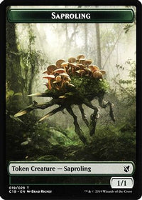 Saproling // Morph Double-Sided Token -  (C19-19 // 27) - Commander 2019