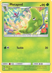 Metapod 002  Hidden Fates - Uncommon