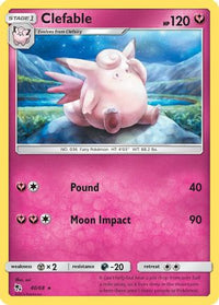 Clefable 040  Hidden Fates - Rare