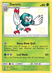 Dartrix SV3  - Holofoil Hidden Fates Shiny Vault - Shiny Holo Rare
