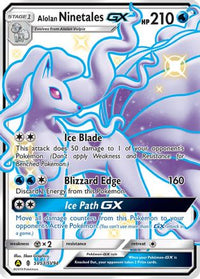Alolan Ninetales GX SV53  - Holofoil Hidden Fates Shiny Vault - Shiny Holo Rare
