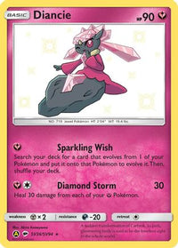 Diancie SV36  - Holofoil Hidden Fates Shiny Vault - Shiny Holo Rare