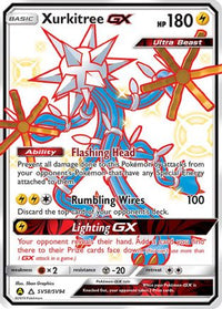 Xurkitree GX SV58  - Holofoil Hidden Fates Shiny Vault - Shiny Holo Rare