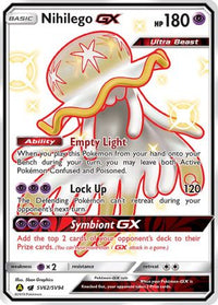 Nihilego GX/SV94  - Holofoil Hidden Fates Shiny Vault - Shiny Holo Rare