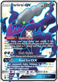 Darkrai GX  - Holofoil Hidden Fates Shiny Vault - Shiny Holo Rare