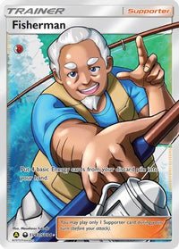 Fisherman SV83  - Holofoil Hidden Fates Shiny Vault - Shiny Holo Rare