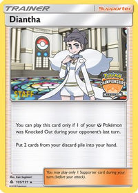 Diantha - 105/131 (Regional Championships) [Staff]/131  - Reverse Holofoil League & Championship Cards - Promo