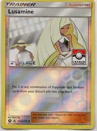 Lusamine - 153a/156 (League Challenge) [2nd Place]/156  - Reverse Holofoil League & Championship Cards - Promo