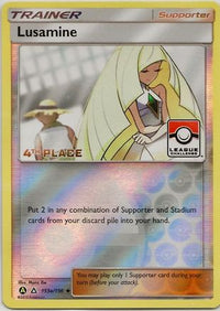 Lusamine - 153a/156 (League Challenge) [4th Place]/156  - Reverse Holofoil League & Championship Cards - Promo