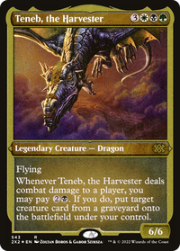 Teneb, the Harvester (Foil Etched) -  Foil (2X2-543) - Double Masters 2022