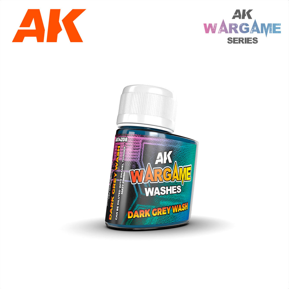 AK Interactive Wargame Washes Dark Grey Wash 35ml