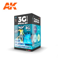 AK Interactive Wargame Color Set Blue Plasma and Glowing Effects