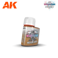 AK Interactive Wargame Enamel Liquid Pigments Medium Earth 35ml