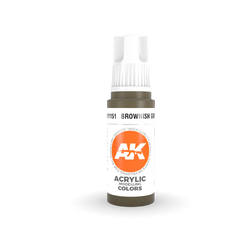 3G Acrylic: Brownish Green