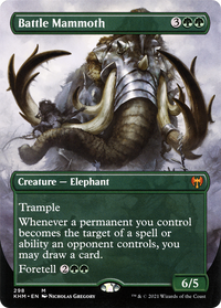 Battle Mammoth (Borderless Alternate Art) [Kaldheim]