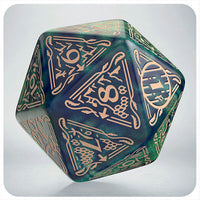 Jumbo D20 Spindown: Hobbit TCG Dice- Tideborn