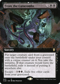 From the Catacombs (Extended Art) [Commander Legends: Battle for Baldur's Gate]