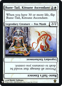 Rune-Tail, Kitsune Ascendant -  Foil (LIST-027) - The List