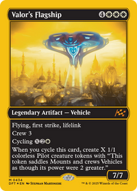 Valor's Flagship -  Foil (DFT-434) - Aetherdrift