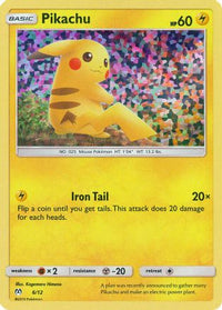 Pikachu - 6/12/12  - Holofoil McDonalds Promos 2019 - Promo