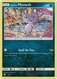 Alolan Meowth - 10/12/12  - Holofoil McDonalds Promos 2019 - Promo