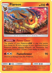 Flareon 025  SM  Cosmic Eclipse - Uncommon