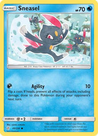 Sneasel 043  SM  Cosmic Eclipse - Common