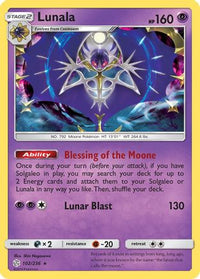 Lunala 102  - Holofoil SM  Cosmic Eclipse - Holo Rare
